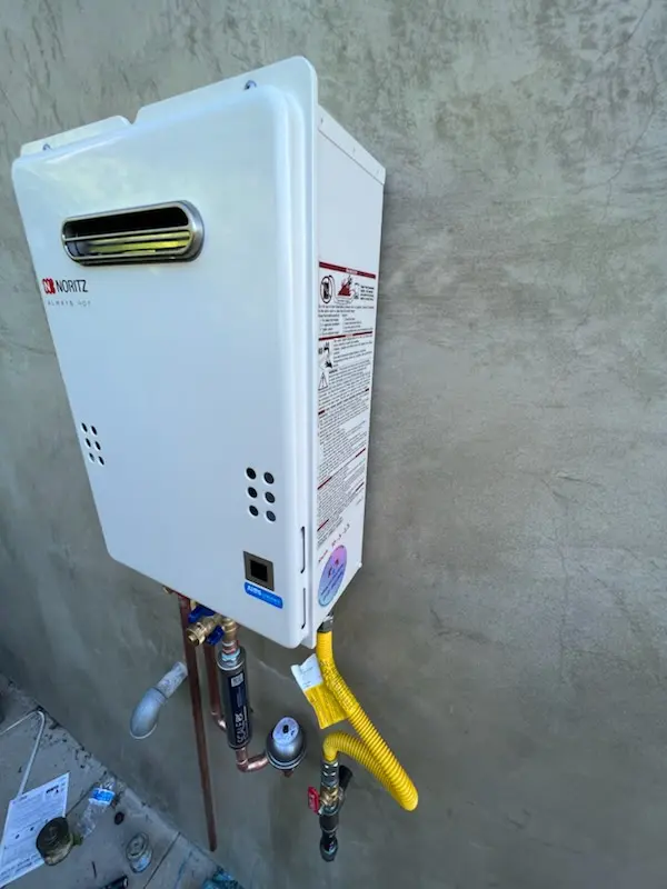 Tankless water heater installation for Bressler homes